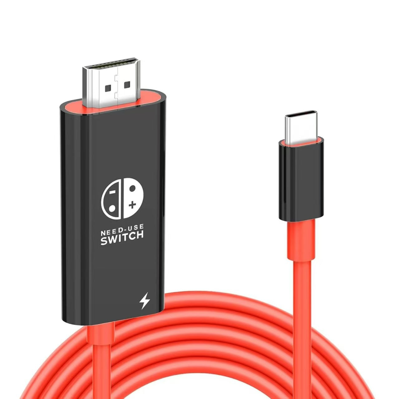 🔥GODT TILBUD🔥 USB-C til HDMI-adapterkabel – Switch, mobil og tablet → TV med ét kabel! 📱💻