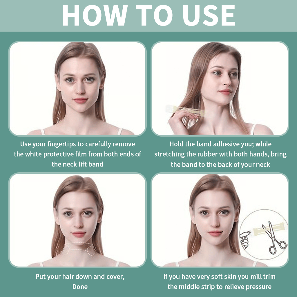 đđAnsikts- och halslyftande tejp