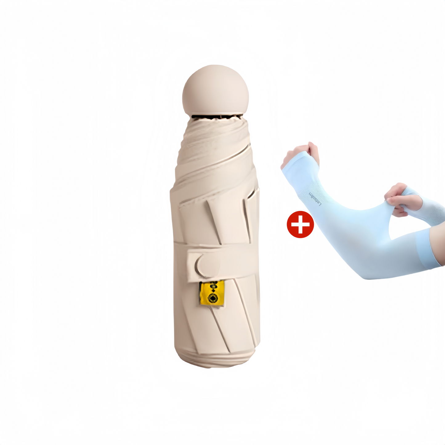 ☀️Bærbar kapselparaply med dobbelt formål