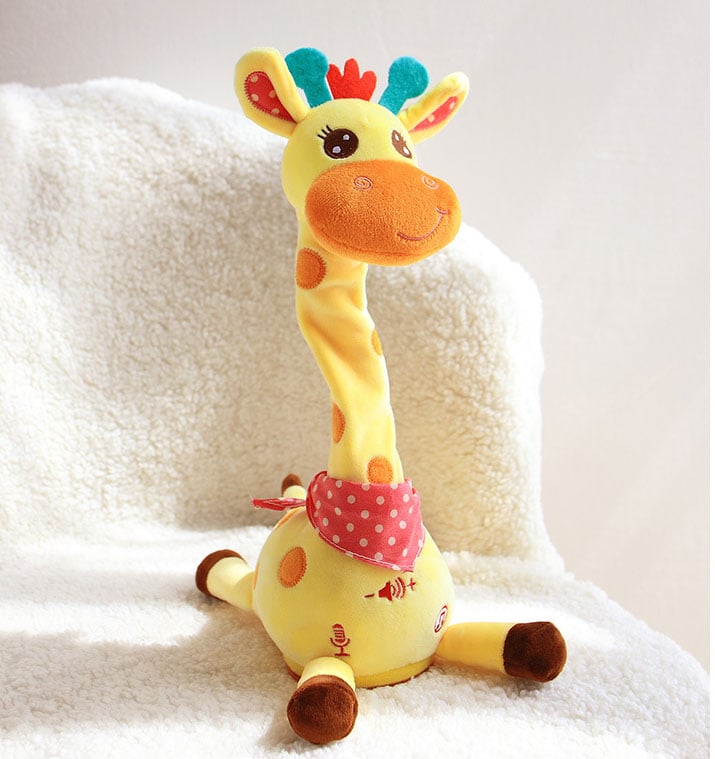 đ BĂ€stsĂ€ljande musikalisk giraffleksak â Sjunger, dansar och upprepar vad du sĂ€ger! đŠđ”đŁïž