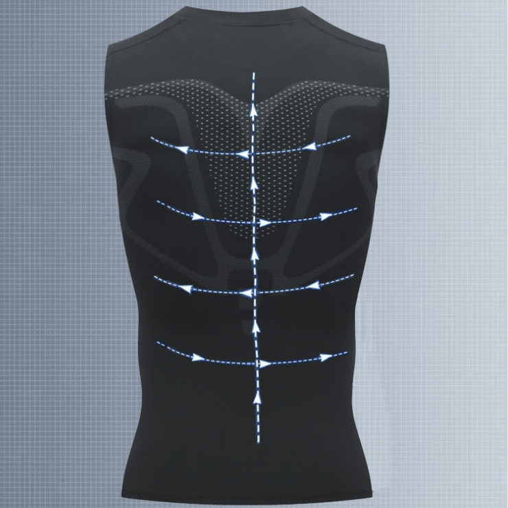 🔥Ionic Shaping Vest – Kompression og afkøling – Figurformende og ærmeløs – Usynlig under tøjet