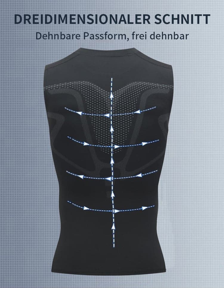 🔥Ionic Shaping Vest – Kompression og afkøling – Figurformende og ærmeløs – Usynlig under tøjet