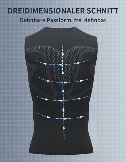 🔥Ionic Shaping Vest – Kompression og afkøling – Figurformende og ærmeløs – Usynlig under tøjet