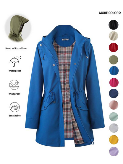 🧥💦Damechic. Let. Vandtæt jakke🍃 - Slip stil og holdbarhed løs i enhver storm