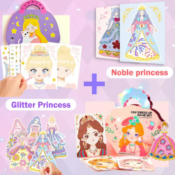 👑 50% RABATT! ✨ Fantasy 3-i-1 Prinsesspelset - Inkluderar Kronor, Trollspön & Smink för Oförglömlig Rollspelslek 🧚‍♀️✨