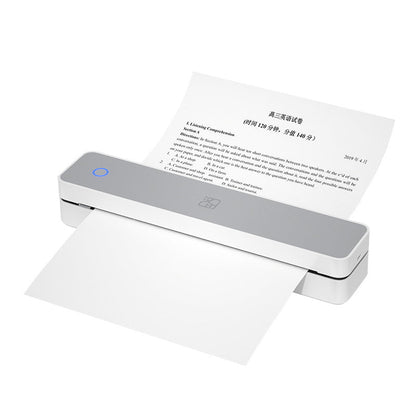 Bärbar trådlös skrivare, idealisk för resan, D810 Bluetooth-termisk skrivare, stödjer pappersformatet US Letter 8,5 x 11 tum, inklusive skrivare för tatueringsstudior och kontor.