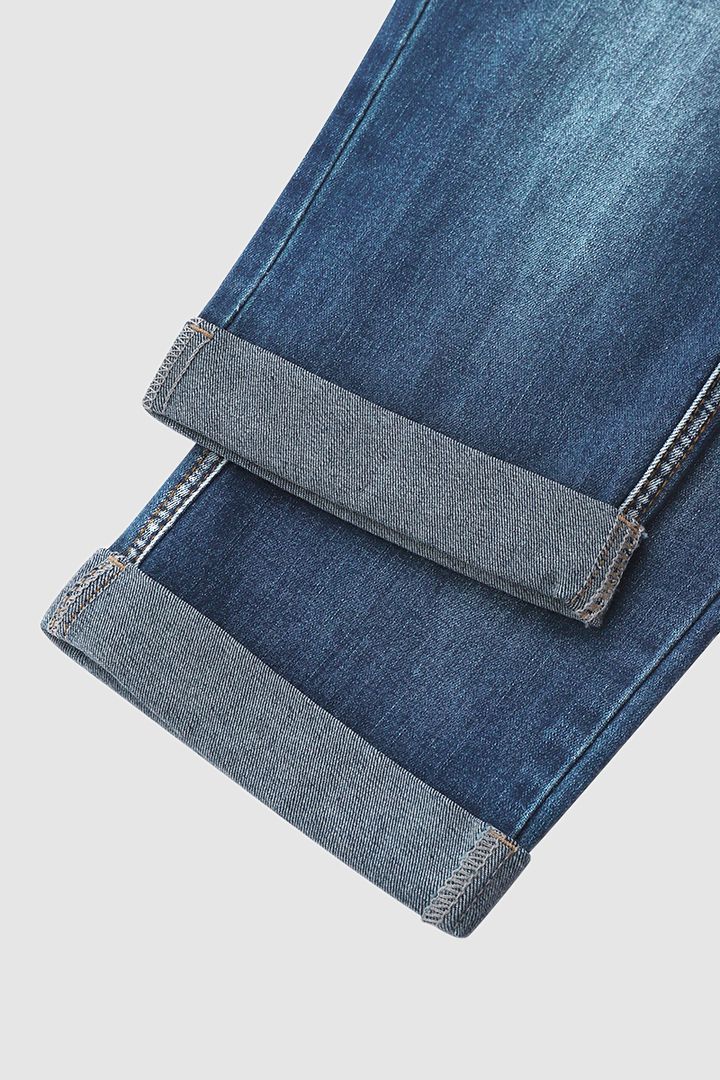 ✅ "2 ST = FRAKTFRIET" Slitna capris-jeans med upprullad fåll