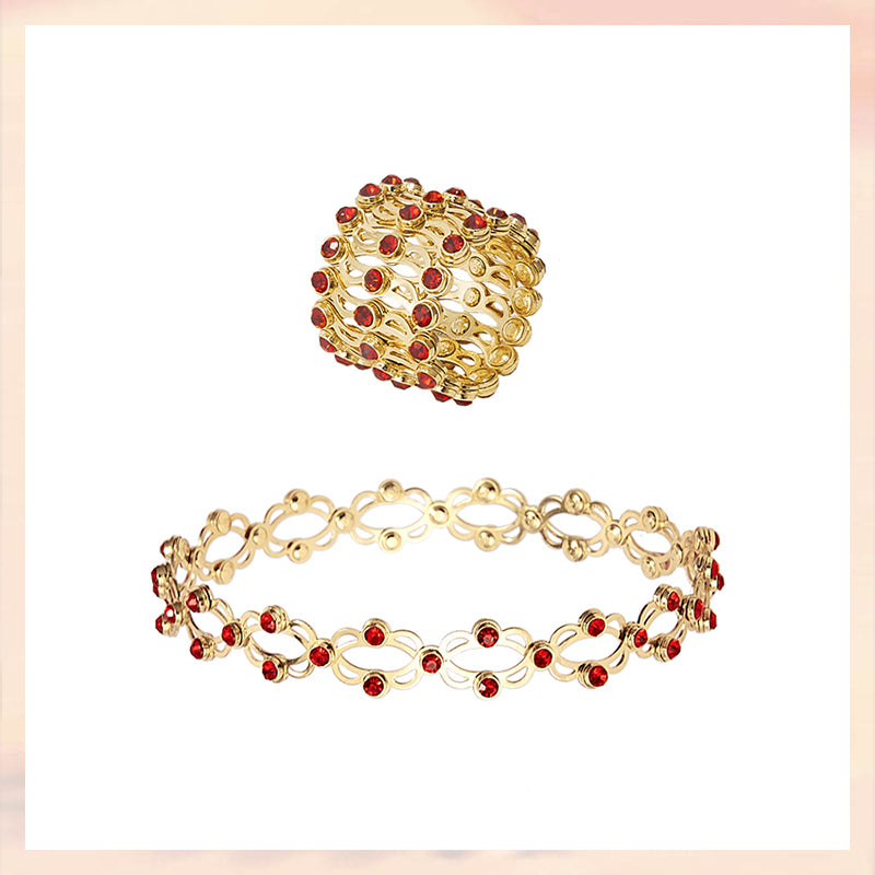 2 i 1 Justerbar magnetisk terapi transformerande armband ring