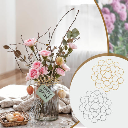 🌸Organiserare i rostfritt stål med blommönster♻️