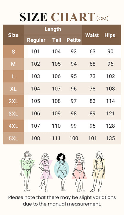 💖Bukser med høj talje og brede ben i plus-size og meget strækbart materiale