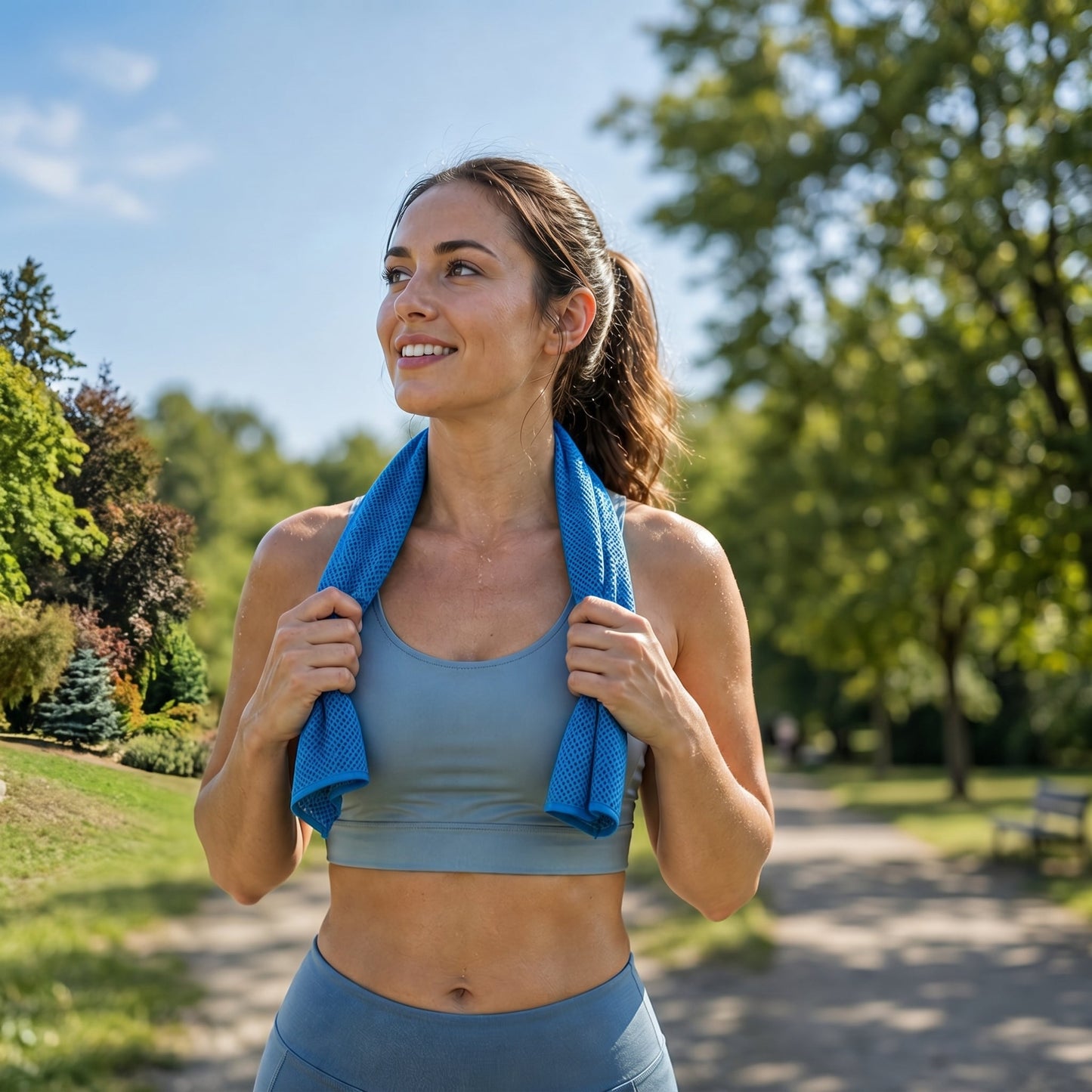 ❄Sidste dag Køb 1 Få 1 Gratis ❄Absorberende Hurtigtørrende Kølende Håndklæder til Fitnesscenter
