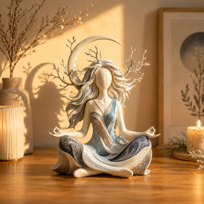 🧘 Skulptur til fredfyldt meditation | Fredfyldt boligindretningspynt