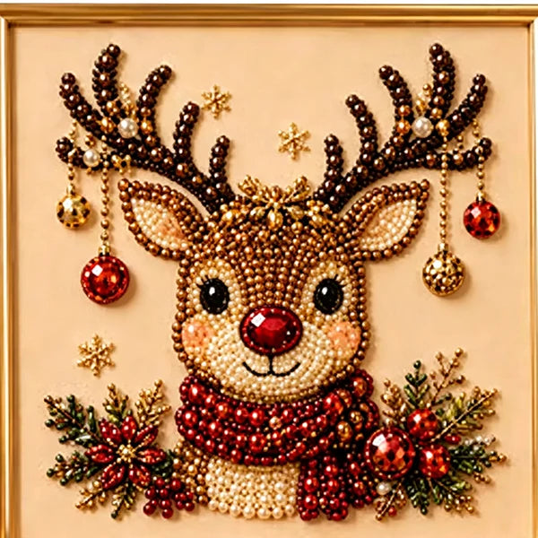 🎄✨ DIY juleperlekunstsæt – 5 festlige designs, 3D hævede perler