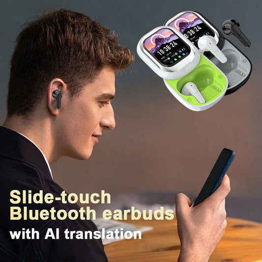 🎧Slide-Touch Bluetooth-headset med AI-översättning
