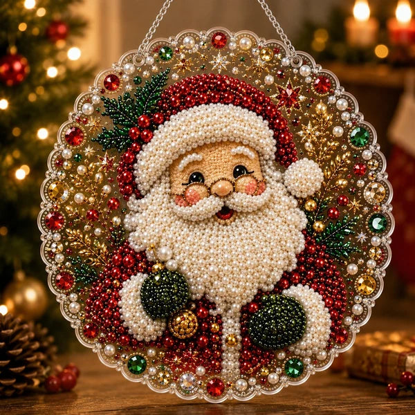🎄Juleperler Diamantkunst Ophængningssæt | Holdbare Perlekugler 🎄