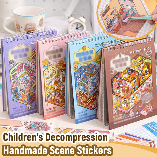 🌟Kreativitet möter lek🎨 Handgjorda klistermärken med stresslindrande motiv (Gratis pincett)