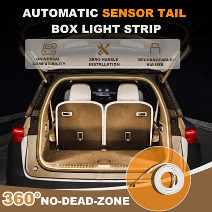 Automatisk sensor baklucka ljusremsa