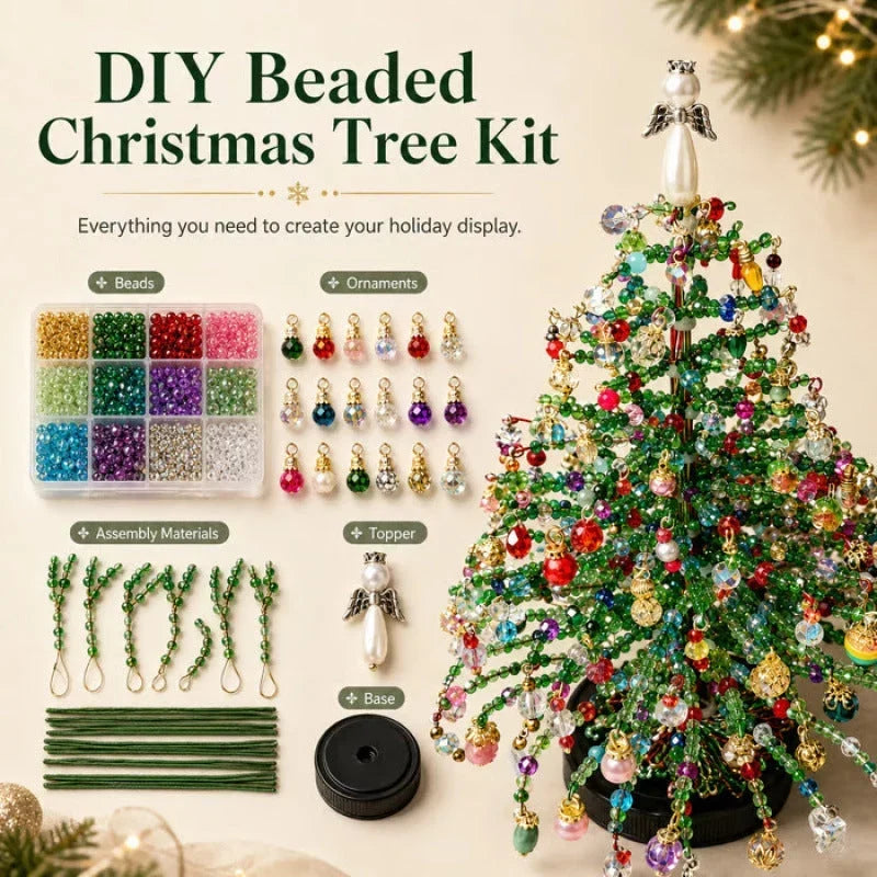 🎄✨ DIY-kit för julgran med pärlor – 🎅Skapa din egen glittrande juldeko – sverigeify
