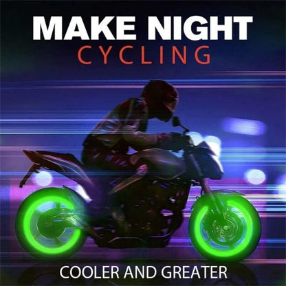 Lysande Night Rider-ventilkåpor