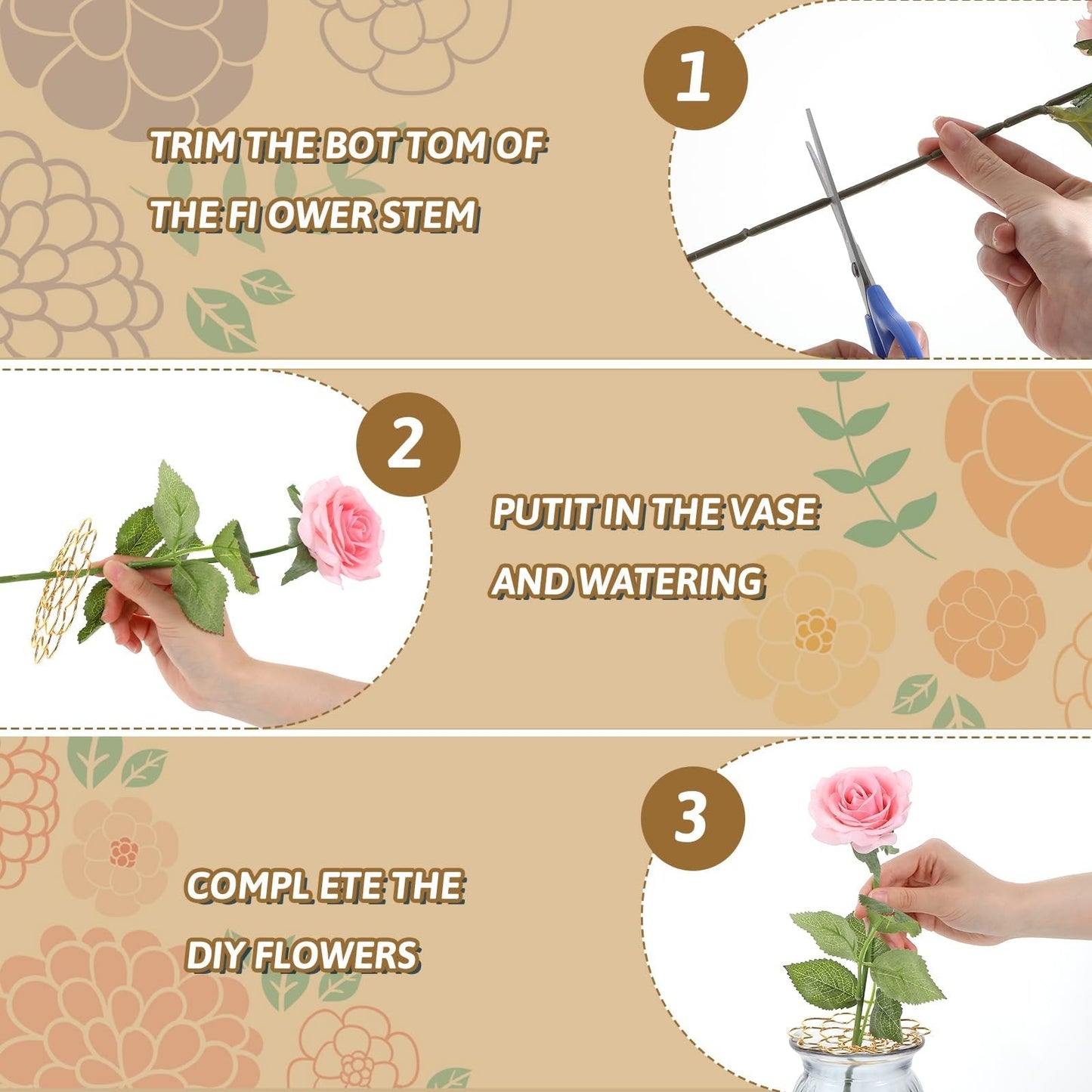 🌸Organiserare i rostfritt stål med blommönster♻️