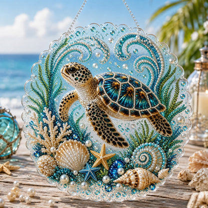 🔥 🌊✨Ocean Pearl Art DIY Hanging Ornament Kit