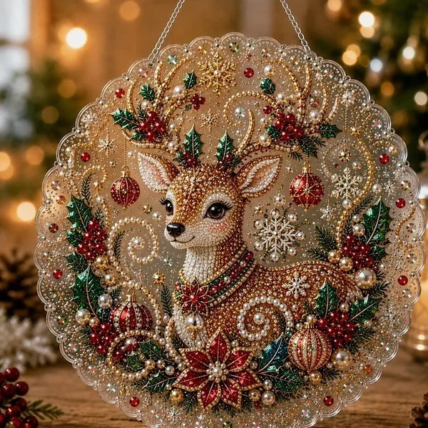 🎄Juleperler Diamantkunst Ophængningssæt | Holdbare Perlekugler 🎄