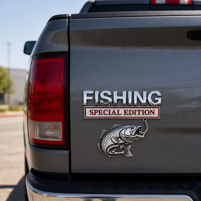 🎣 Fishing Special Edition™ Premium 3D-metalkøretøjsemblem
