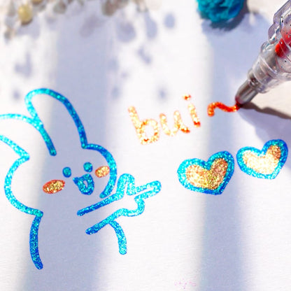 💥 Sidste dag! Specialudsalg 🎁Glitter Gelpen Sæt – Glat skrivning