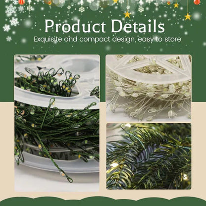 🎄Tidig julkampanj 50% RABATT🎁Ljusslinga av koppartråd för smällare