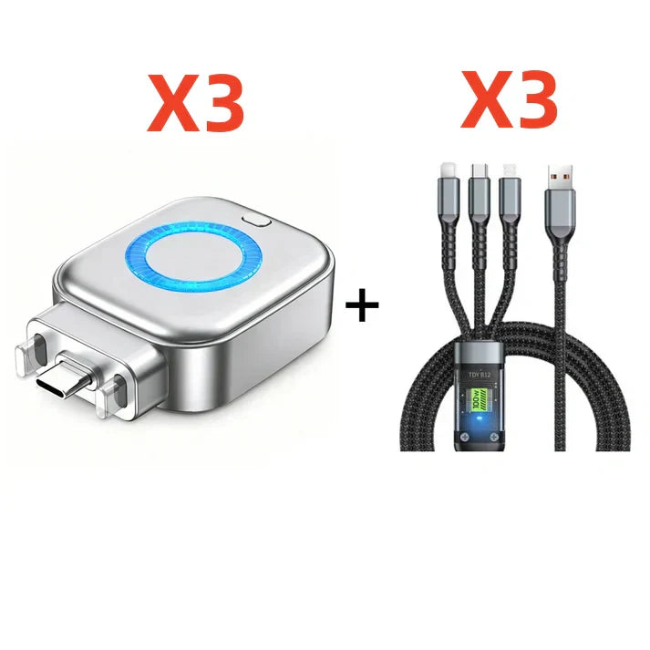 ⚡140W superhurtig oplader med AI automatisk nedlukning - USB-C PD3.1 - Intelligent batteribeskyttelse - Universal til iPhone, MacBook og tablet