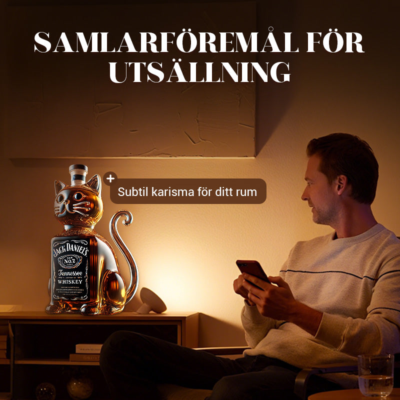 Kreativ hundformad whiskyflaska