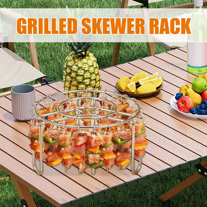 🔥 Spydholder til luftfryser – lodret kebabholder i rustfrit stål til luftfrysere, ovne og hjemmelavede grillretter🍢