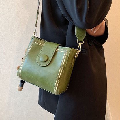 👜 Vintage modetaske med justerbar bredere skulderrem