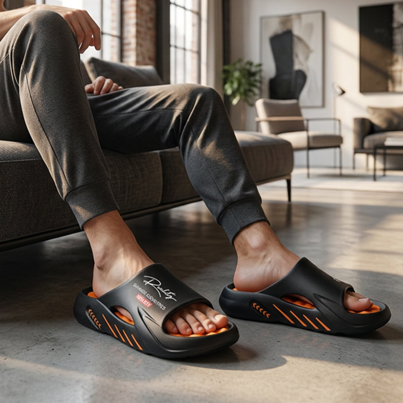 🥳SOMMERUDSALG🥳💞OVER 50.000 SOLGT!💥🔥Skridsikre skysandaler med tykke såler til mænd