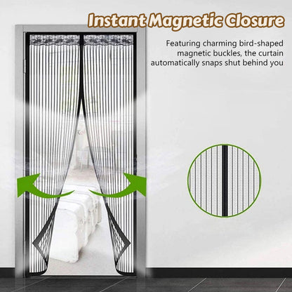 Magic Mesh sommergardin med magnetisk myggenet