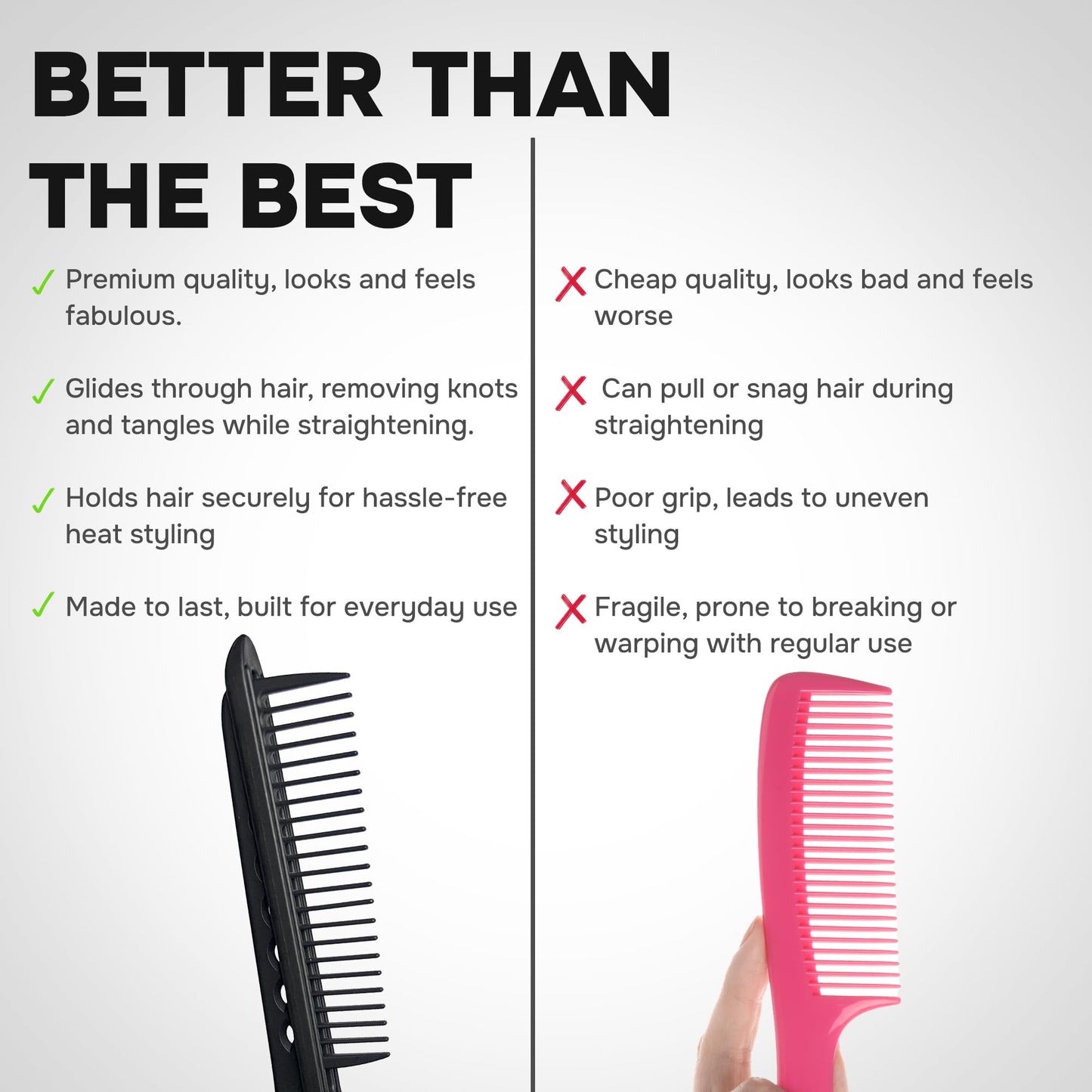 🎁 Hårkam för uträtning av hår