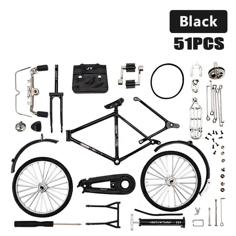 DIY Cykelmodellbyggsats - Detaljerad Skalmodell med Verktyg för Byggande och Utställning 🚴‍♂️🎁
