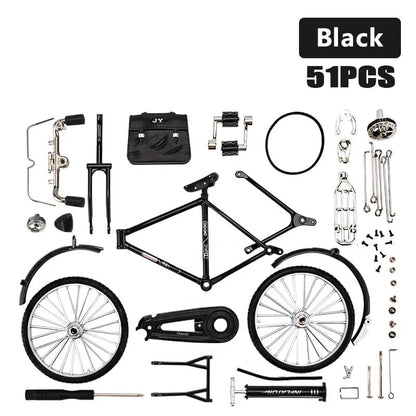 DIY Cykelmodellbyggsats - Detaljerad Skalmodell med Verktyg för Byggande och Utställning 🚴‍♂️🎁