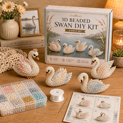 🧵✨ Sæt til at lave små 3D-dyr med perler