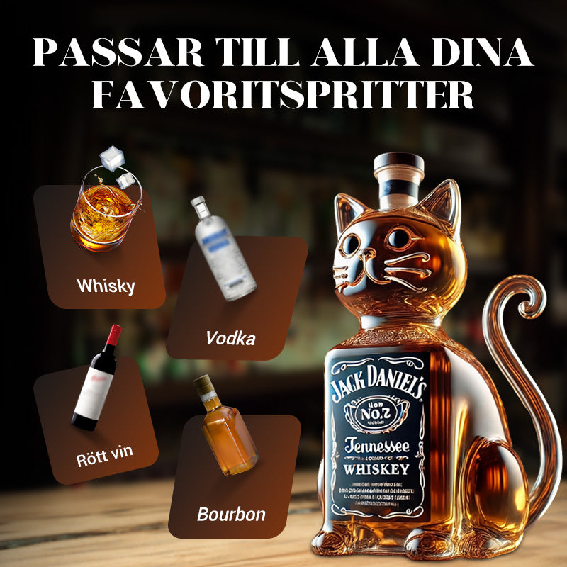Kreativ hundformad whiskyflaska