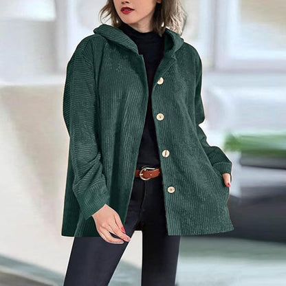 🧥 Årets Eksklusive Fløjlsjakke 2026 🍂 – Luksuriøs Corduroy Overshirt Med Hætte