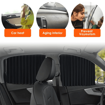 🌥️🔥Universell passform magnetisk solskydd för sidorutor🚗