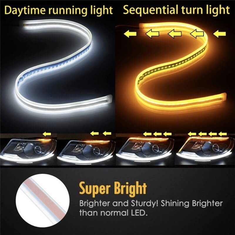 ⏰Fleksibelt, dynamisk LED-blinklys til bil (2 st)🚗💡