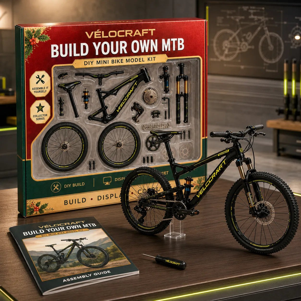🚲Gør-det-selv-modelkit til mountainbike – Byg, udstil og saml
