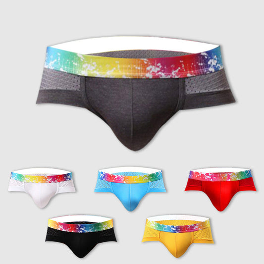 Sexiga herr kalsonger med låg midja och färgade kanter, andningsbara mesh⚡⚡Sista dagens kampanj - 49 % rabatt