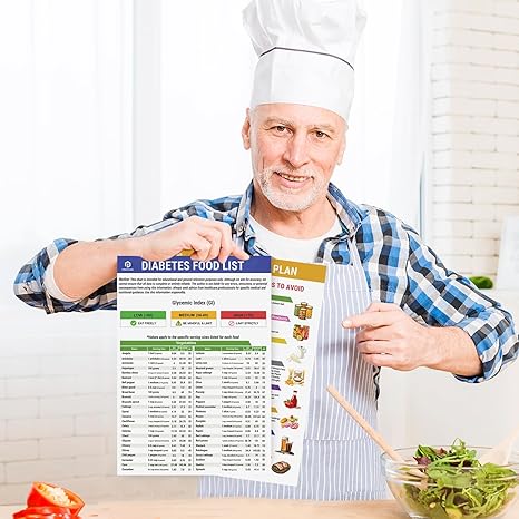 🔥Het försäljning 50 % RABATT🎁Lista över livsmedel för diabetiker och måltidsplanerare