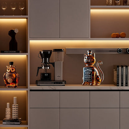 Kreativ hundformad whiskyflaska