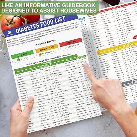 🔥Het försäljning 50 % RABATT🎁Lista över livsmedel för diabetiker och måltidsplanerare
