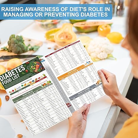 🔥Het försäljning 50 % RABATT🎁Lista över livsmedel för diabetiker och måltidsplanerare
