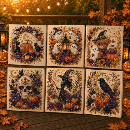 👻🎃3D Pearl Art Halloween DIY Kit – Spooky Diamond Painting, All-in-One Supplies